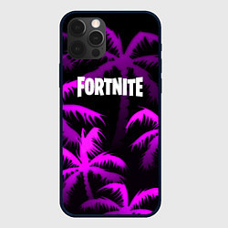 Чехол для iPhone 12 Pro Fortnite тропики, цвет: 3D-черный