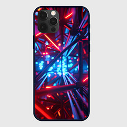 Чехол для iPhone 12 Pro Неоновые трубки, цвет: 3D-черный