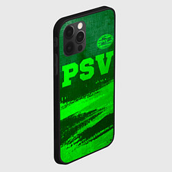 Чехол для iPhone 12 Pro PSV - green gradient посередине, цвет: 3D-черный — фото 2