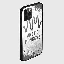 Чехол для iPhone 12 Pro Arctic Monkeys - white gradient, цвет: 3D-черный — фото 2