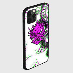 Чехол для iPhone 12 Pro Cyberpunk neon dragon, цвет: 3D-черный — фото 2