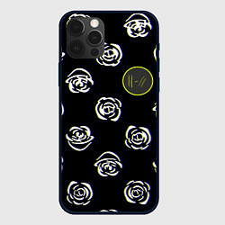 Чехол для iPhone 12 Pro Twenty one pilots rose, цвет: 3D-черный