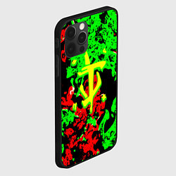 Чехол для iPhone 12 Pro Doom кислотный огонь, цвет: 3D-черный — фото 2