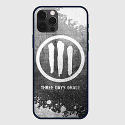 Чехол для iPhone 12 Pro Three Days Grace - grey gradient, цвет: 3D-черный