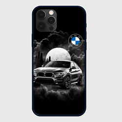 Чехол для iPhone 12 Pro BMW закат солнца, цвет: 3D-черный