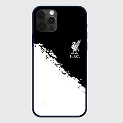 Чехол для iPhone 12 Pro Liverpool fc белые краски, цвет: 3D-черный