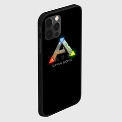 Чехол для iPhone 12 Pro Ark: Survival Evolved logo rpg, цвет: 3D-черный — фото 2