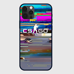 Чехол для iPhone 12 Pro CSGO текстура скин, цвет: 3D-черный