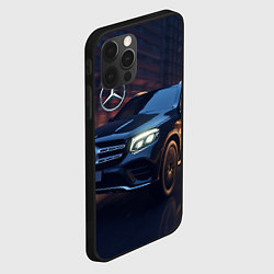 Чехол для iPhone 12 Pro Mercedes benz auto, цвет: 3D-черный — фото 2