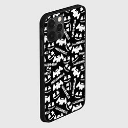 Чехол для iPhone 12 Pro Marshmello pattern music, цвет: 3D-черный — фото 2