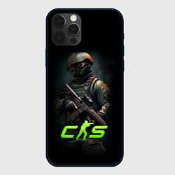 Чехол для iPhone 12 Pro CS counter terrorist, цвет: 3D-черный