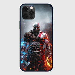 Чехол для iPhone 12 Pro God of War Кратос, цвет: 3D-черный