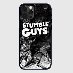 Чехол для iPhone 12 Pro Stumble Guys black graphite, цвет: 3D-черный