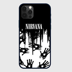 Чехол для iPhone 12 Pro Nirvana rok hand, цвет: 3D-черный