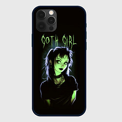 Чехол для iPhone 12 Pro Goth girl - Beetlejuice, цвет: 3D-черный