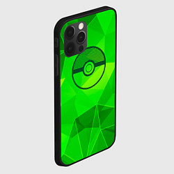 Чехол для iPhone 12 Pro Pokemon green poly, цвет: 3D-черный — фото 2