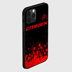 Чехол для iPhone 12 Pro Citroen - red gradient посередине, цвет: 3D-черный — фото 2