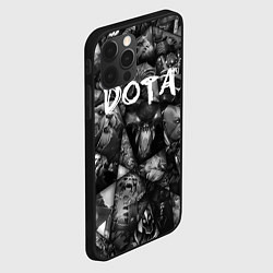 Чехол для iPhone 12 Pro Dota 2 - мозаика из персонажей игры, цвет: 3D-черный — фото 2