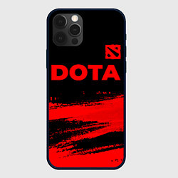 Чехол iPhone 12 Pro Dota - red gradient посередине