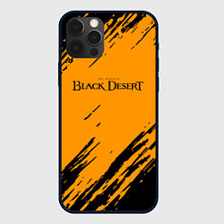 Чехол для iPhone 12 Pro Black desert краски абстракция, цвет: 3D-черный