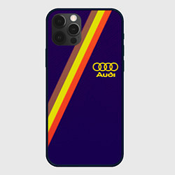 Чехол для iPhone 12 Pro AUDI line sport, цвет: 3D-черный