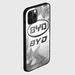 Чехол для iPhone 12 Pro BYD - white gradient, цвет: 3D-черный — фото 2