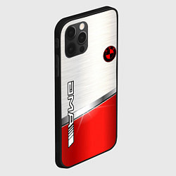 Чехол для iPhone 12 Pro BMW metal carbon steel, цвет: 3D-черный — фото 2