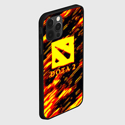 Чехол для iPhone 12 Pro DOTA2 огенный стиль текстура, цвет: 3D-черный — фото 2