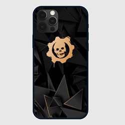 Чехол для iPhone 12 Pro Gears of War golden poly, цвет: 3D-черный