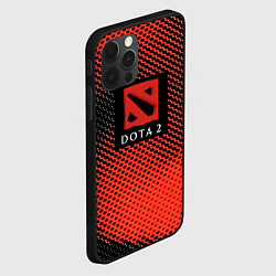 Чехол для iPhone 12 Pro DOTA 2 краски абстракция, цвет: 3D-черный — фото 2