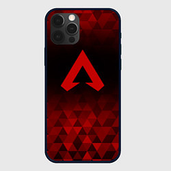 Чехол для iPhone 12 Pro Apex Legends red poly, цвет: 3D-черный