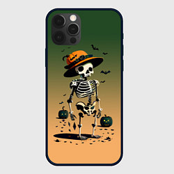 Чехол для iPhone 12 Pro Funny skeleton - ai art fantasy, цвет: 3D-черный