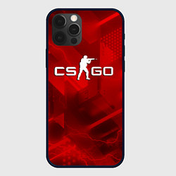 Чехол для iPhone 12 Pro CSGO абстракция, цвет: 3D-черный