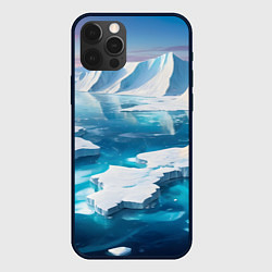 Чехол для iPhone 12 Pro Арктика льдины, цвет: 3D-черный