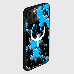 Чехол для iPhone 12 Pro Quake краски текстура, цвет: 3D-черный — фото 2