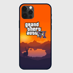 Чехол для iPhone 12 Pro GTA6 nature, цвет: 3D-черный