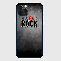 Чехол для iPhone 12 Pro Hard rock on dark grey, цвет: 3D-черный