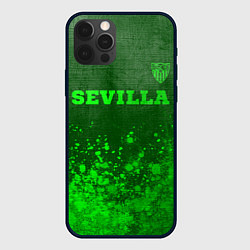 Чехол для iPhone 12 Pro Sevilla - green gradient посередине, цвет: 3D-черный
