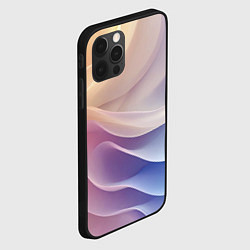 Чехол для iPhone 12 Pro Текстура с градиентом волны, цвет: 3D-черный — фото 2