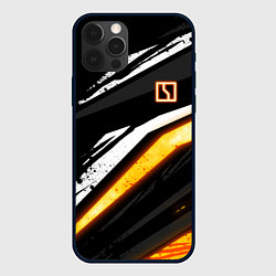 Чехол для iPhone 12 Pro Zeekr - orange light, цвет: 3D-черный