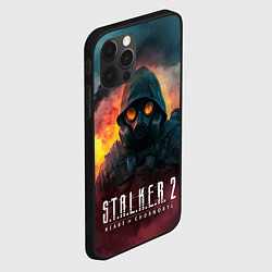 Чехол для iPhone 12 Pro Stalker 2 горящий завод, цвет: 3D-черный — фото 2