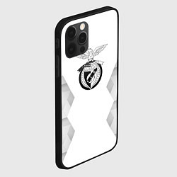 Чехол для iPhone 12 Pro Benfica white poly, цвет: 3D-черный — фото 2