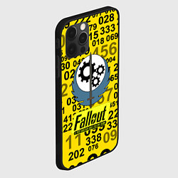 Чехол для iPhone 12 Pro Fallout pattern symbol, цвет: 3D-черный — фото 2