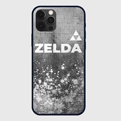 Чехол для iPhone 12 Pro Zelda - grey gradient посередине, цвет: 3D-черный