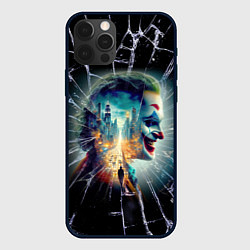Чехол для iPhone 12 Pro Джокер в мегаполисе - осколки, цвет: 3D-черный