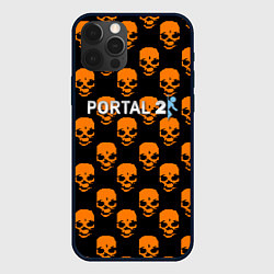 Чехол для iPhone 12 Pro Portal skull pattern, цвет: 3D-черный