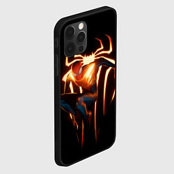 Чехол для iPhone 12 Pro Человек-паук в прыжке, цвет: 3D-черный — фото 2