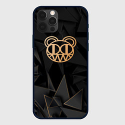 Чехол для iPhone 12 Pro Radiohead golden poly, цвет: 3D-черный
