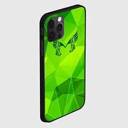 Чехол для iPhone 12 Pro Placebo green poly, цвет: 3D-черный — фото 2