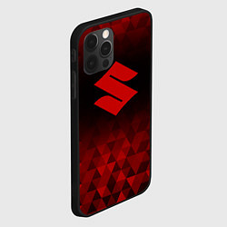 Чехол для iPhone 12 Pro Suzuki red poly, цвет: 3D-черный — фото 2